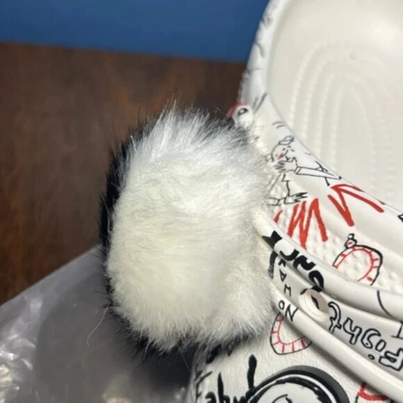 DISNEY Classic Cruella II Crocs Clog - NEW w/ TAG White Size Mens 10 Womens 12.